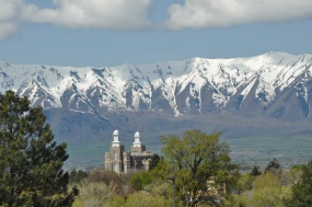 uitzicht op de Wasatch Mountains vanuit de stad | Salt Lake City