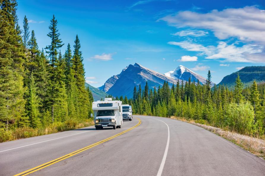 Canada - Campers in de Rocky Mountains