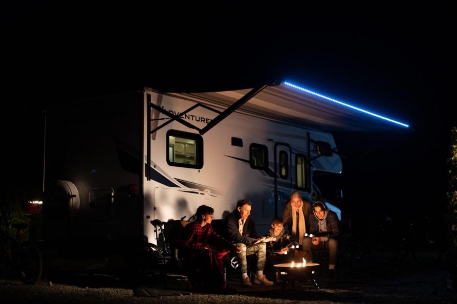Canada Kampvuur op de camping