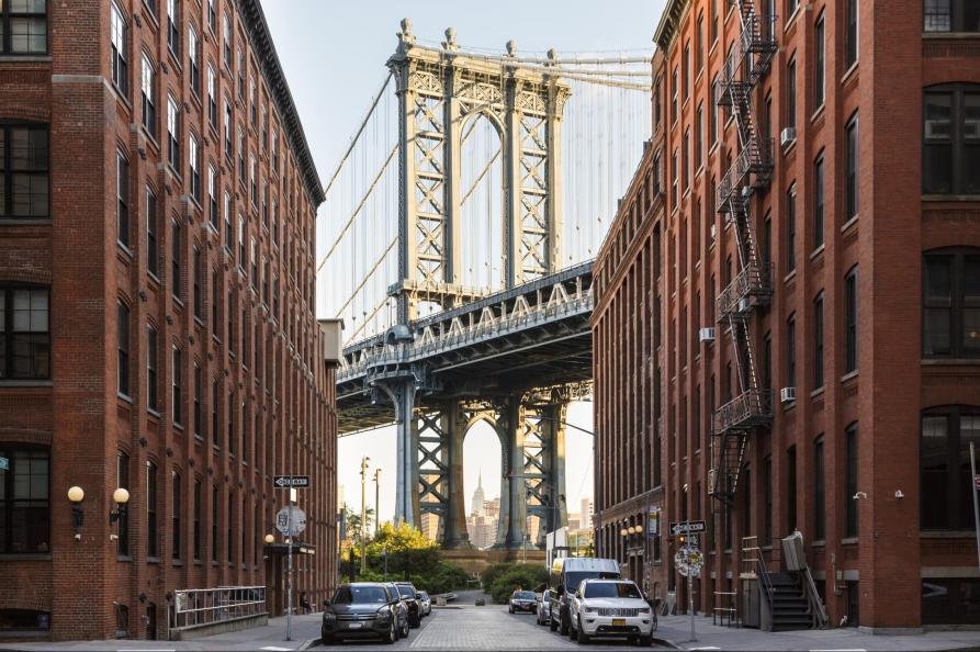 USA Brooklyn Bridge in New York