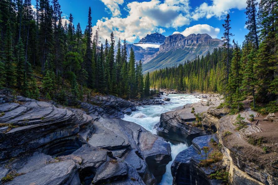 Canada Mistaya Canyon Banff National Park