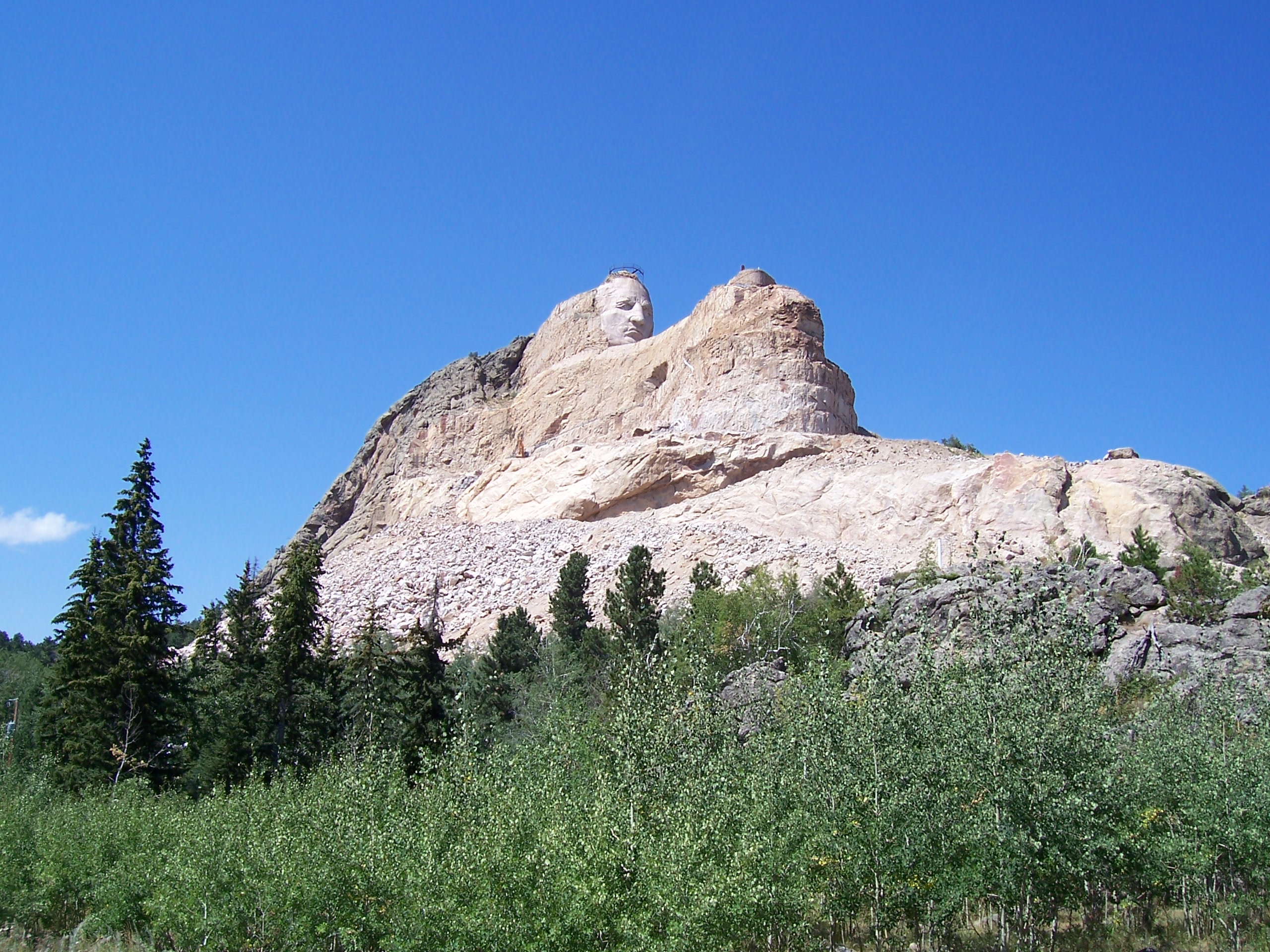 granieten beeldhouwwerk | Crazy Horse Memorial