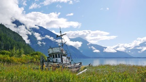 vergaan schip | Bella Coola