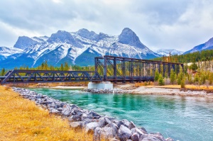 spoorbrug over de Bow River | Canmore-Banff