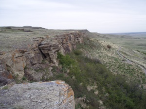 uitloper van d Rocky Mountains | Head-Smashed-In-Buffalo-Jump