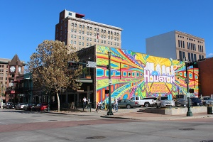 muurschildering Market Square | Houston