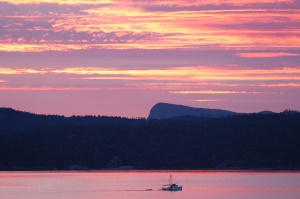 uitzicht tijdens de zonsondergang | Inside Passage