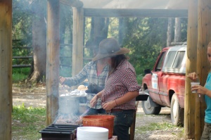 BBQ tijdens een paardrijtocht | Kananaskis