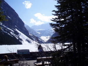 uitzicht tijdens een wandeling | Lake Louise