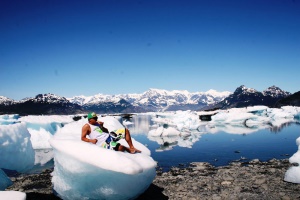 zonnebaden op de ijsschotsen | Maeres Glacier