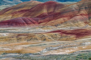 1 van de 5 uitzichtspunten in de Painted Hills | Painted Hills