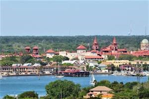 uitzicht op de stad aan het water | St. Augustine