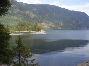 uitzicht op Upper Campbell Lake | Strathcona Provincial Park